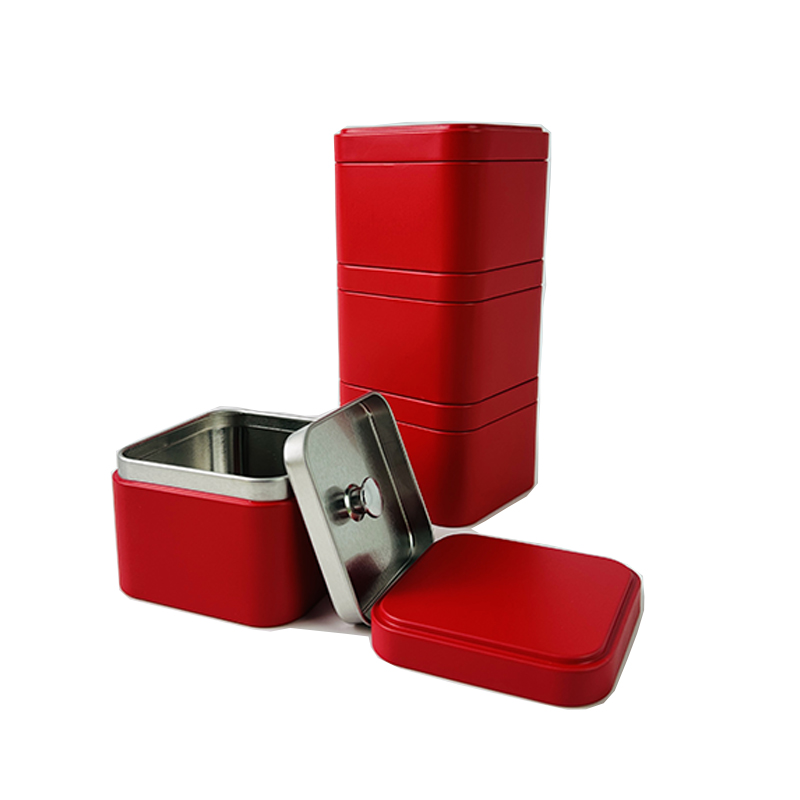 Bespoke square spice tin box tea container and herbs packing box