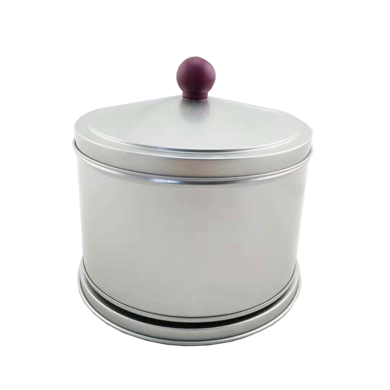 custom metal round container carousel tin box candy cookies food grade music Christmas tin box