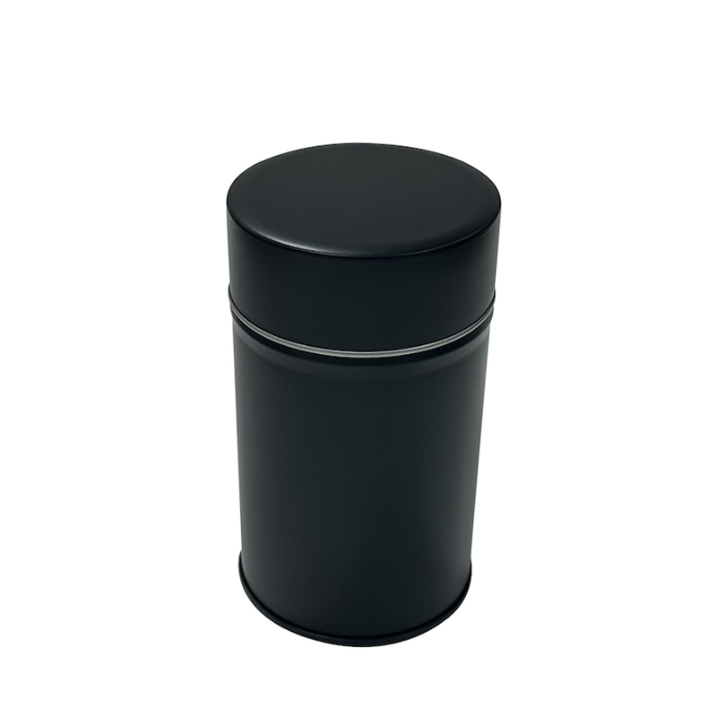 custom printed luxury tea coffee tin can airtight metal round box packaging