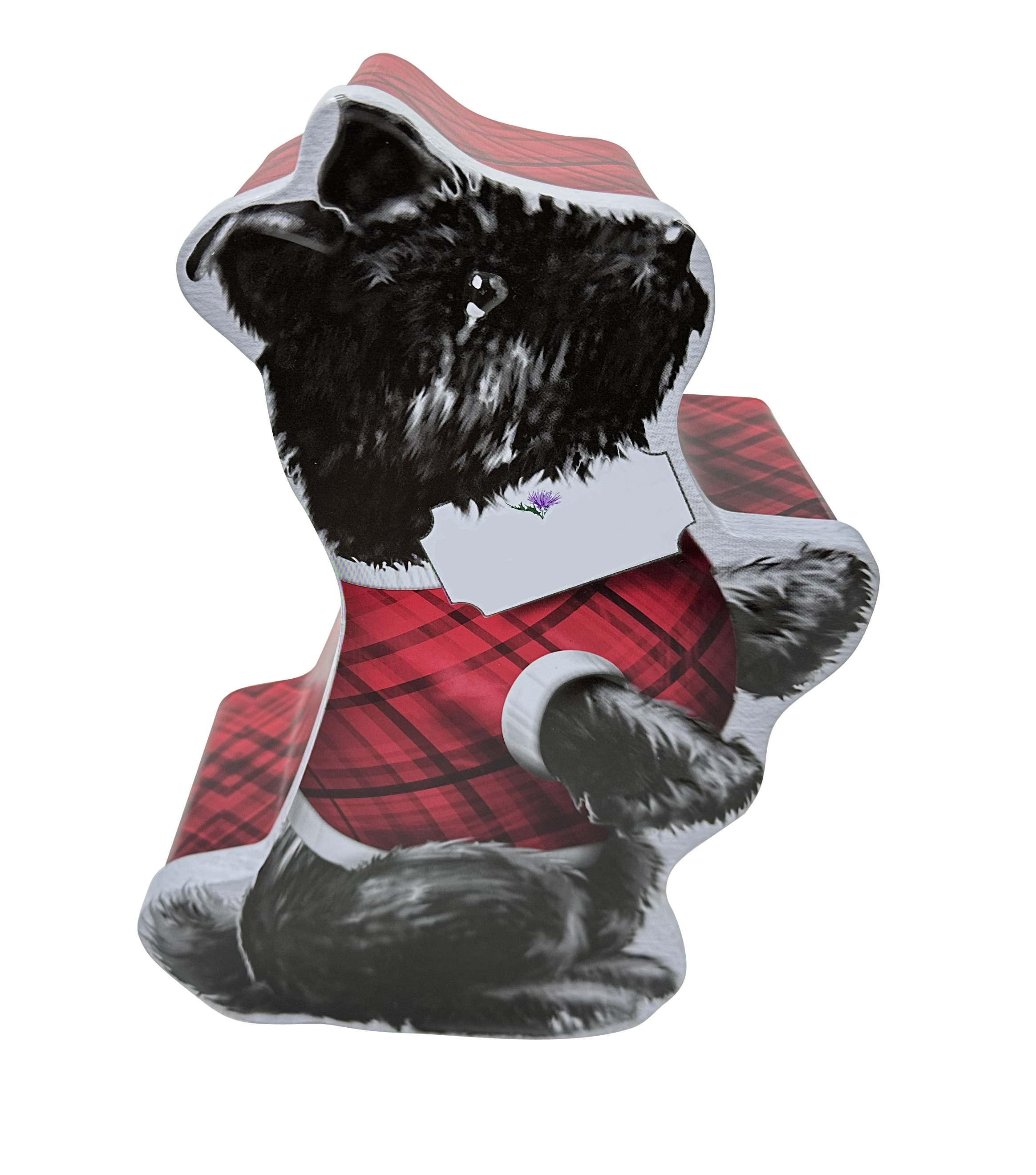 Factory direct dog shaped tins dog pet food container creative gift metal packaging tin box