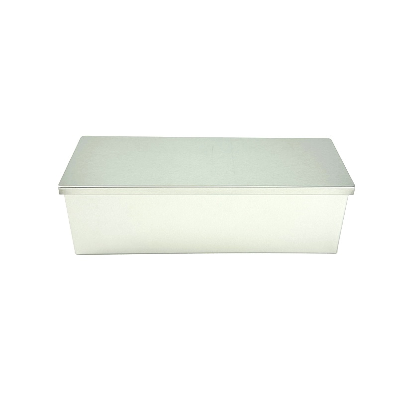 High quality food grade rectangle metal cookies tin box for biscuit packaging
