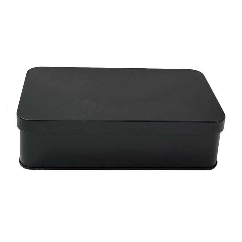 Manufacturer customise logo rectangle tin for perfume cosmetic tin can packaging