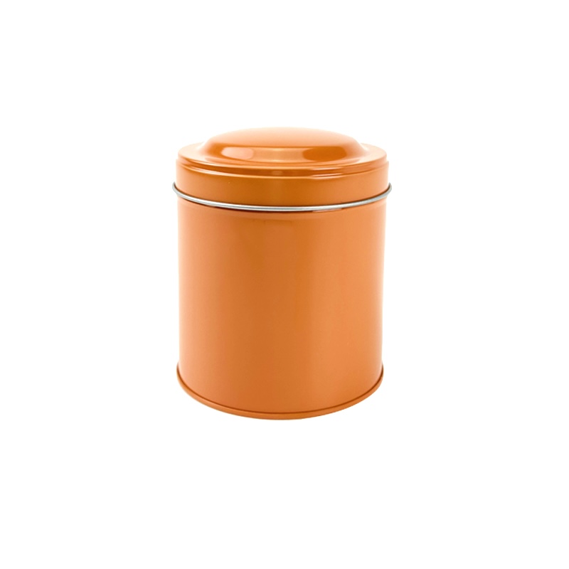 Wholesale printing design food grade airtight round tin custom tea metal tin coffee tin can with lid packaging